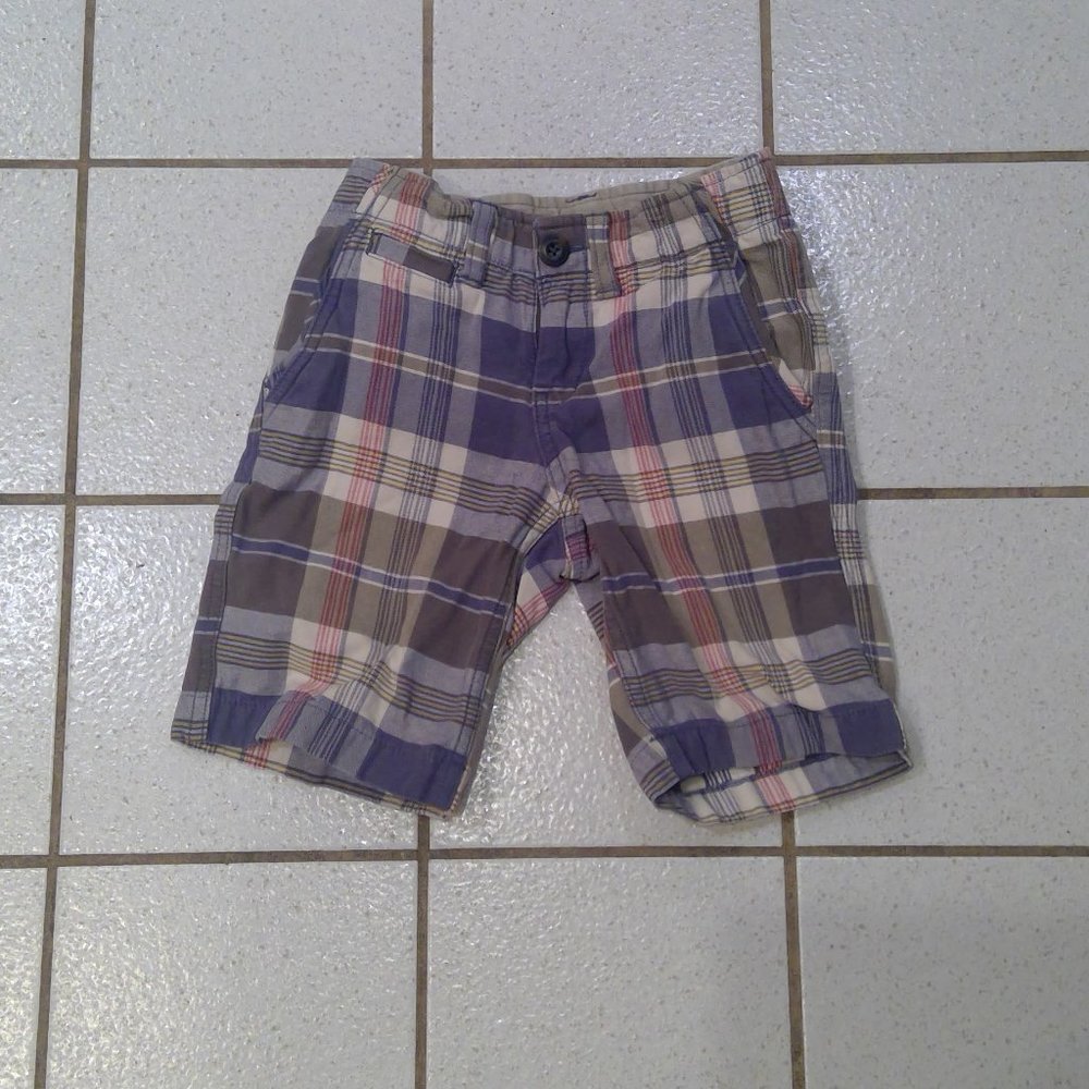 Boys Lands' End Plaid Shorts size 6